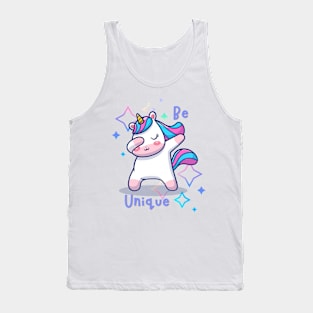 Be Unique Cool Unicorn with stars Tank Top